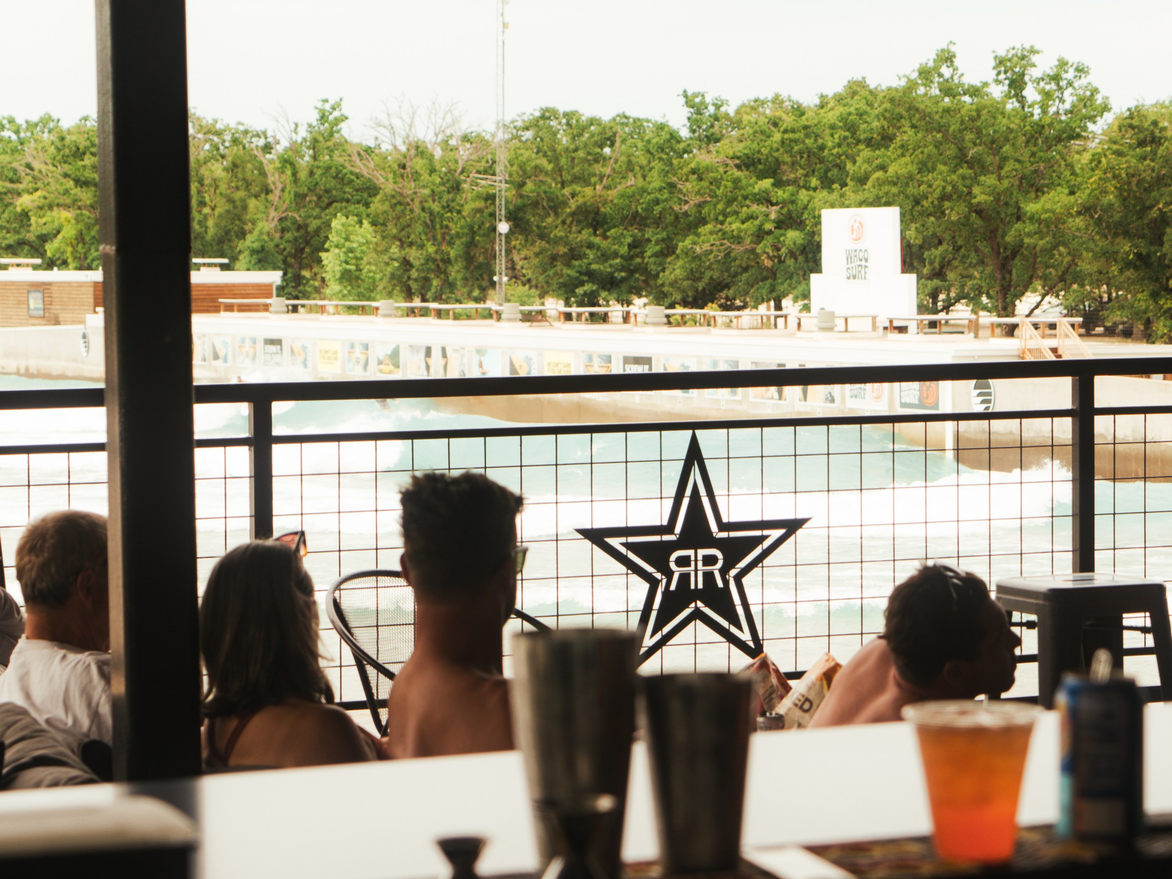 People sitting at the Star Bar