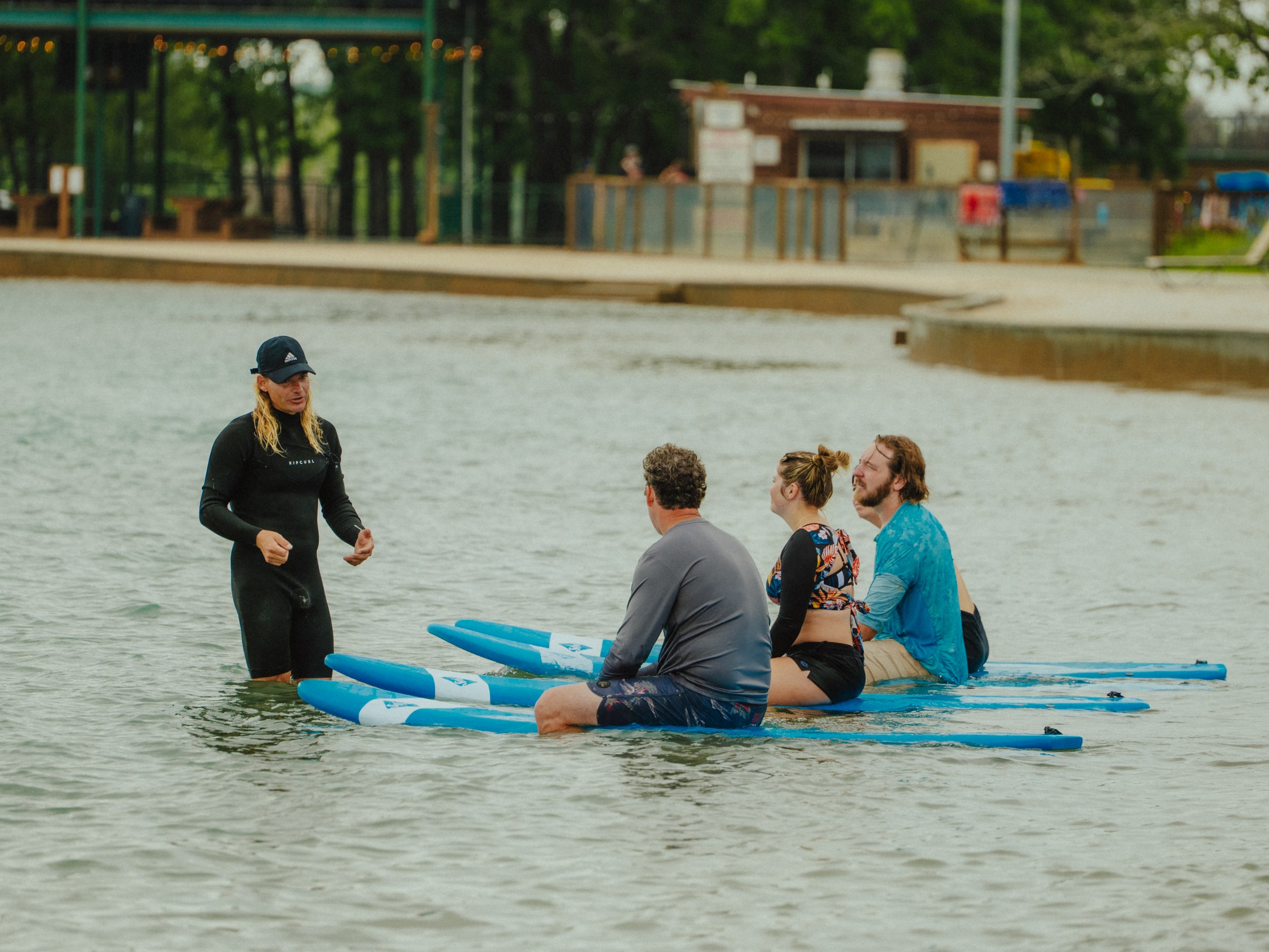 Waco Surf Beginner Surf Session and Beginner Surf Lesson, also known as Beginner Academy - learn to surf in Waco Texas with us!
