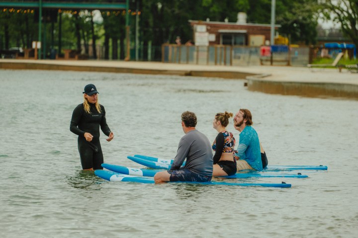 Waco Surf Beginner Surf Session and Beginner Surf Lesson, also known as Beginner Academy - learn to surf in Waco Texas with us!
